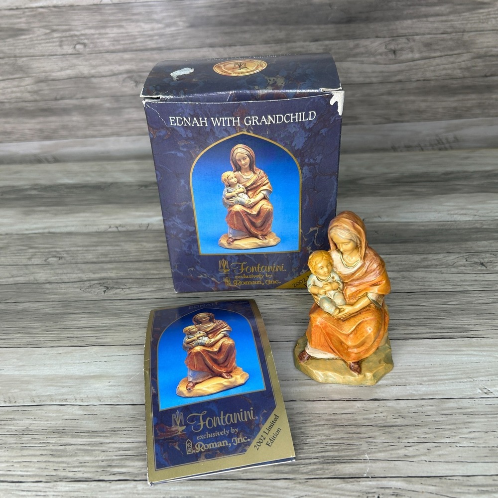Fontanini Heirloom Nativity‎ Ednah with Grandchild #65243 2002 Limited Ed